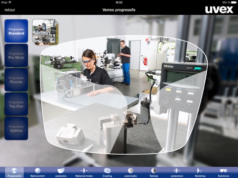 Screenshot #5 pour Application uvex RX – Outil de conseil pour lunettes de protection correctrices uvex