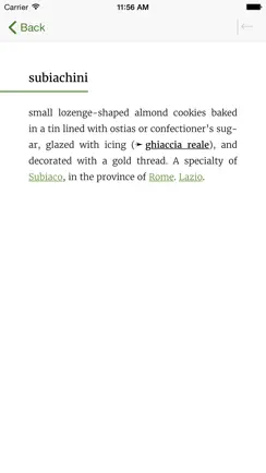Italian Regional Cooking Dictionary iPhone image 4