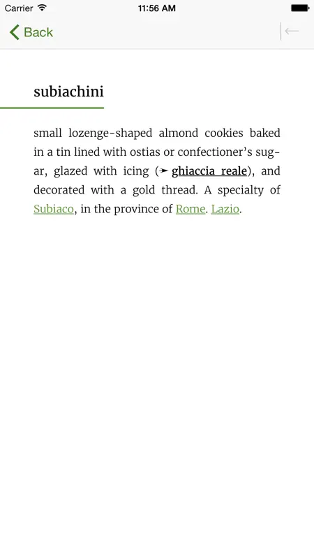 Italian Regional Cooking Dictionary screenshot 4 of 5