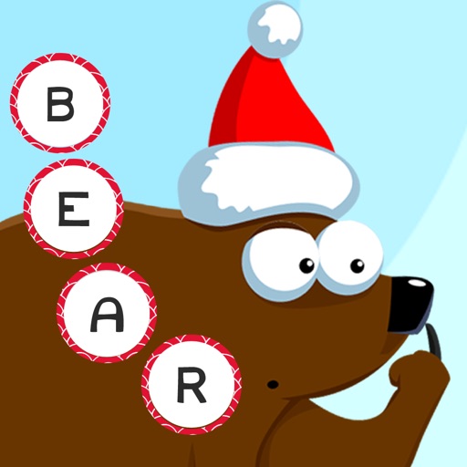 ABC Christmas games for children to train your spell-ing skills with Xmas animals of the forest icon