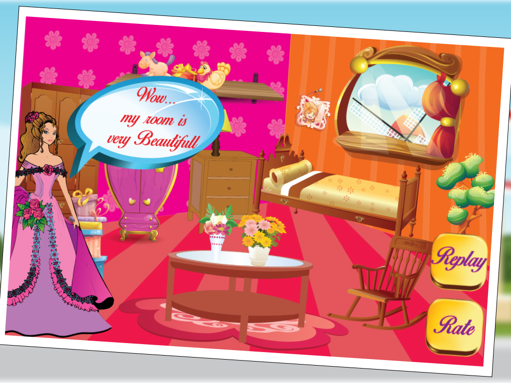 Princess Room Decoration - Little baby girl's room design and makeover art game screenshot 8
