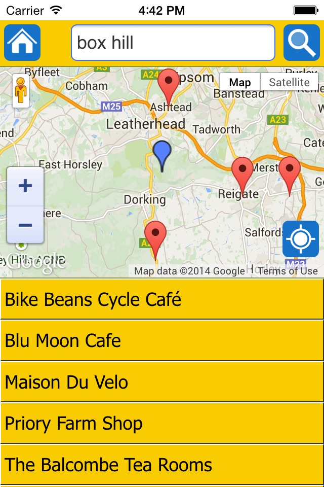 Cycling Cafe Finder screenshot 2