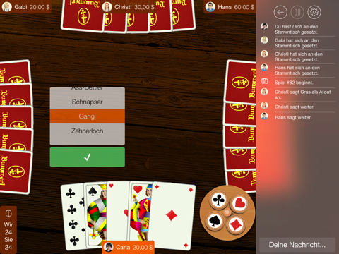Screenshot #4 pour Bummerl Schnapsen HD