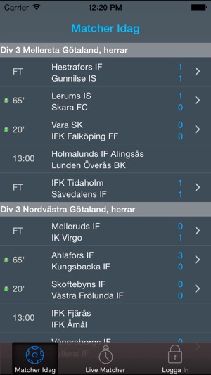 GBGLiveScore