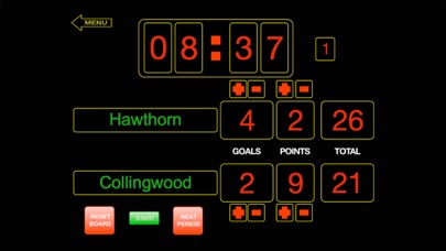 ScoreKeeper Scoreboard - iPhone Screenshot