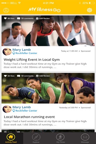 MyFitnessGo screenshot 2