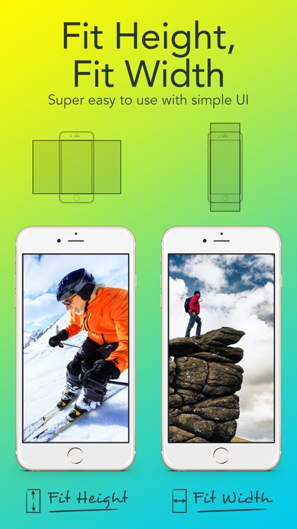 Screen Fit - Custom Your Picture for Big Screen Background and Wallpaper for iOS 8
