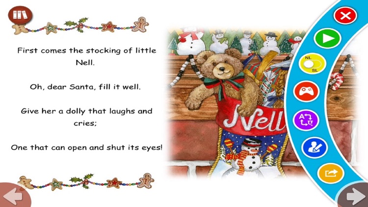 Up On The Housetop - Read along interactive Christmas eBook, songbook for kids, parents and teacher screenshot-3