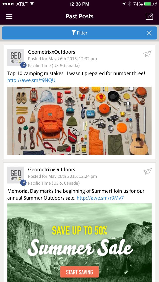 Adobe Social Content Workflows