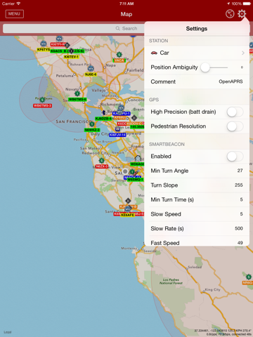 Screenshot #6 pour APRS Mobile