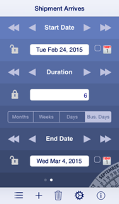 Date Wheel date calculator screenshot