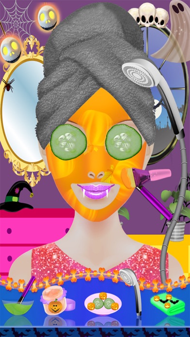 ハロウィン コスチューム パーティー ドレス - スパ サロン不気味な化粧 & 変身子供 10 代のドレス デザイン女の子ゲームのおすすめ画像5