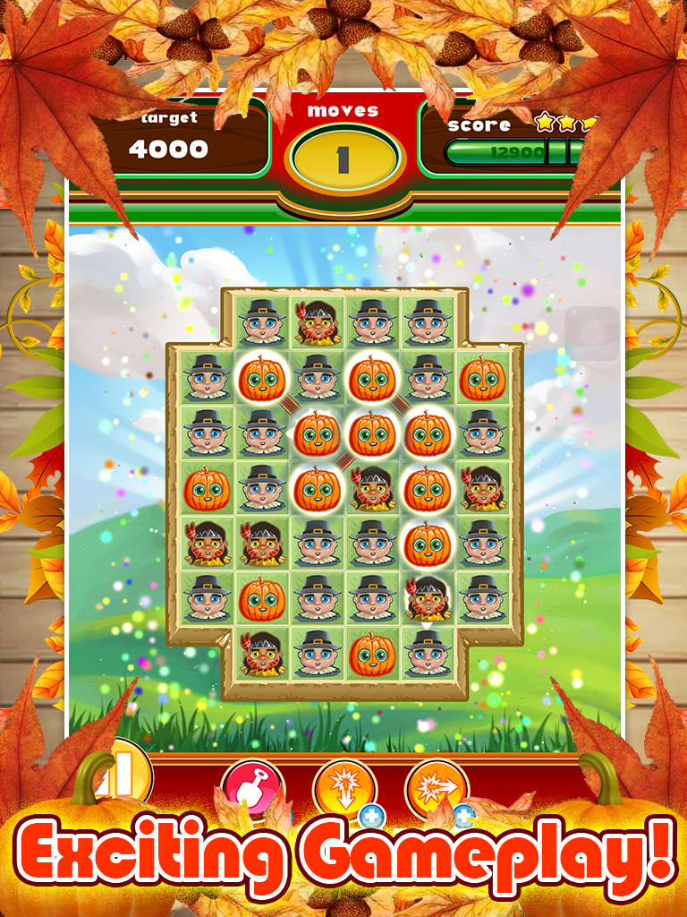 Thanksgiving Match 3 Fall Puzzle Game FREE screenshot 9