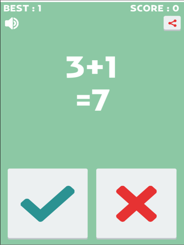 Screenshot #4 pour Extreme Math Vrai ou faux: l'addition et la soustraction Puzzle Game gratuit