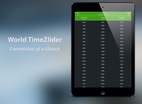 Screenshot #4 pour World TimeZlider - Changer l'heure en un clin d'oeil