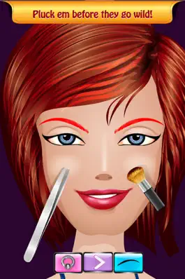 Game screenshot Hairy Eyebrow Plucking Salon Game - Beautiful brows for trendy princess pou girls FREE hack