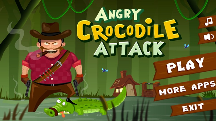 Angry Crocodile Attack – shoot down hungry swamp crocs with your sharp shooter skills screenshot-3