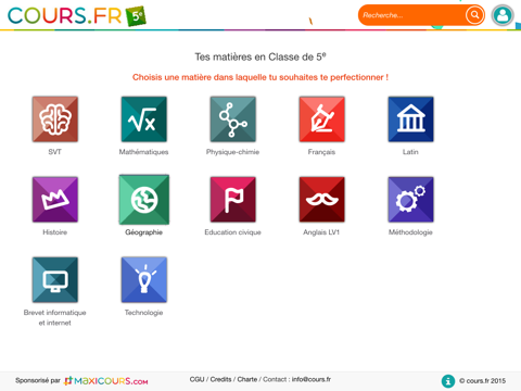 Screenshot #4 pour Cours.fr 5e