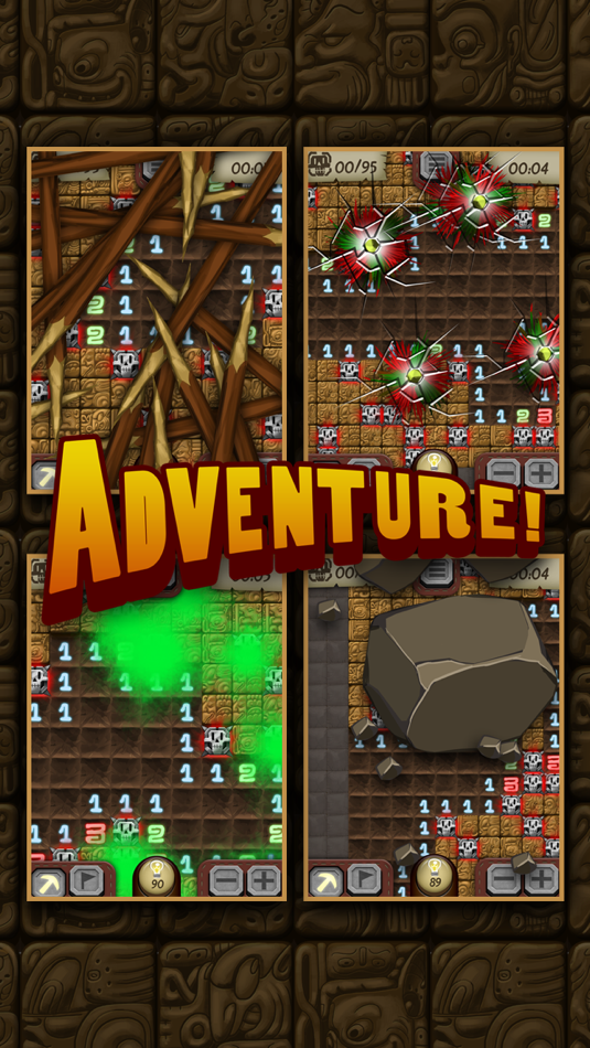 #3. Temple Minesweeper - El Dorado Adventure with Mine Sweeper Gameplay (iOS) 由: TPG TECNOLOGIA DA INFORMACAO LTDA