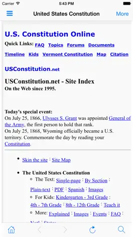 Game screenshot U.S. Constitution - usconstitution.net apk