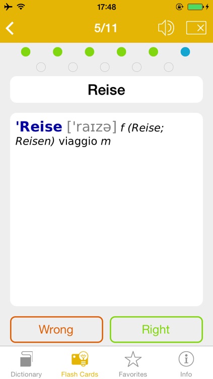 German <-> Italian Talking Dictionary Global Mondadori Langenscheidt screenshot-4