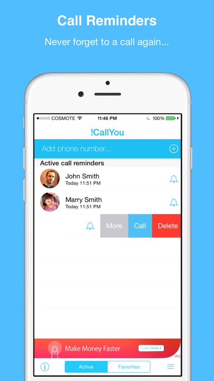 iCallYou-(Call Reminder & Widget) screenshot-0