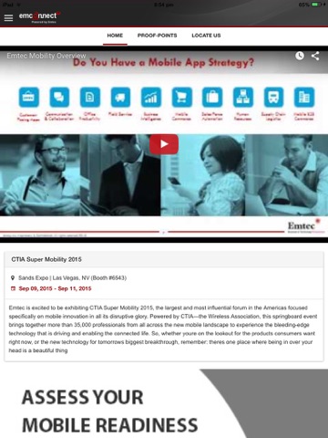 EmConnect iPad screenshot 2 - Business app