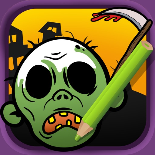 A spooky Halloween coloring book for children iOS App
