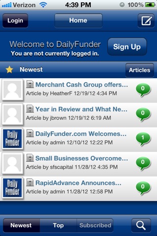 DailyFunder screenshot 2