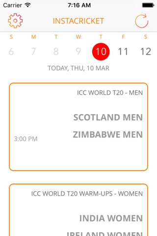 Instacricket 2 : Live Scores World Cricket Calendar screenshot 2