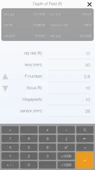 Hyperfocal - depth of field calculator with blur simulation and circle of confusion estimation iphone bilder 1