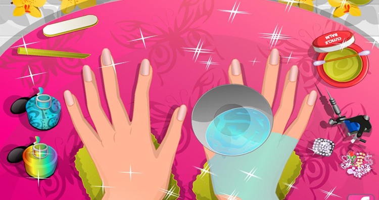 Diamond Nail Polish Manicure