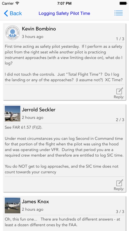 Cirrus Owners and Pilots Association (COPA) Forum Reader