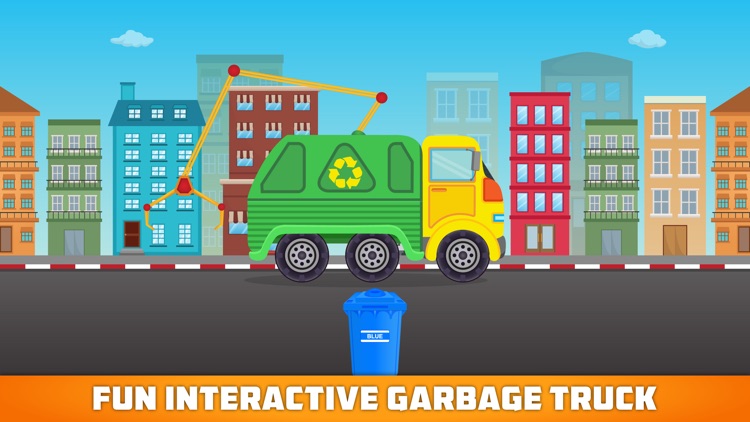 Colors Garbage Truck Free - an alphabet fun game for preschool kids learning colors and love Trucks and Things That Go screenshot-3