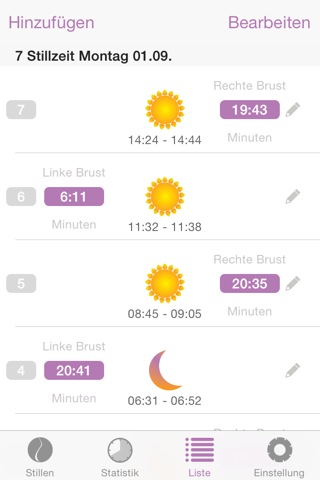 Baby nursing tracker - Amme screenshot 4