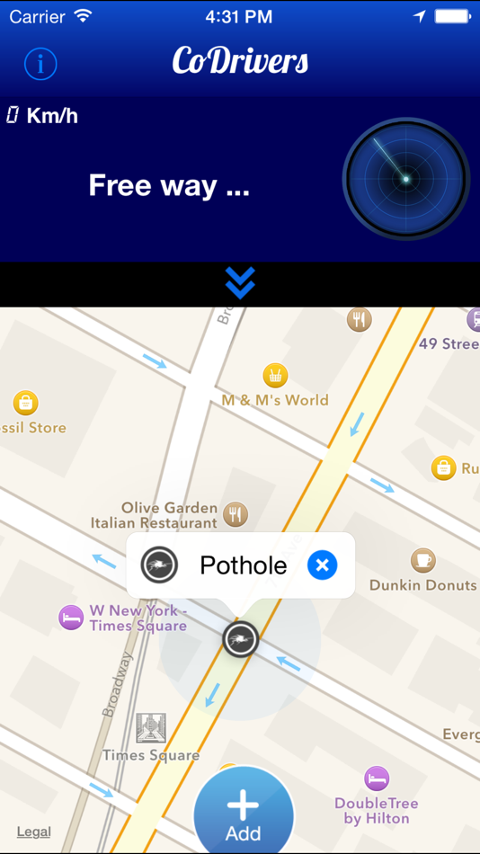 #3. CoDrivers - GPS Driving Assistant (iOS) 由: First Shot