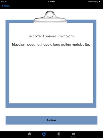 Pharmacology Quiz Lite For iPad screenshot 3