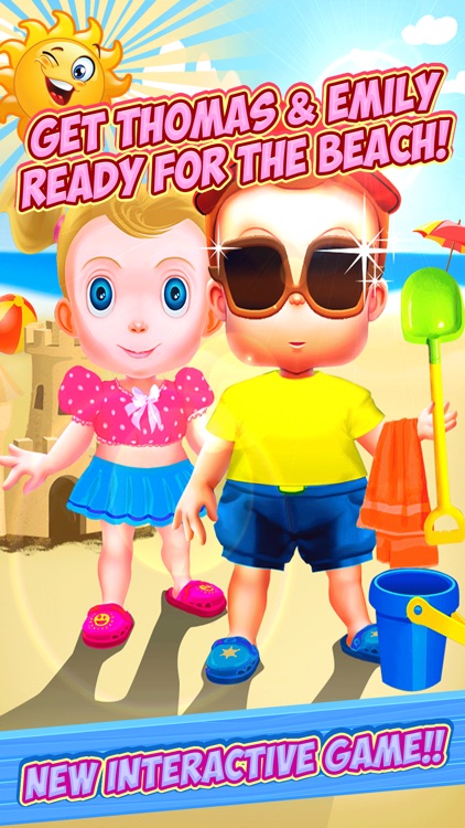 Dress Up, Care and Play With Little Thomas and Emily in Beach Club Life - The Interactive Fun Game For Kids FREE screenshot-0