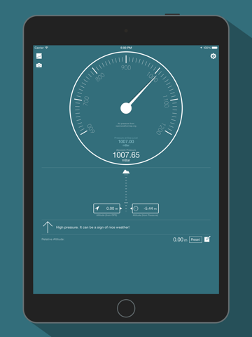Bar-o-Meter - Altímetro y barómetro iPad screenshot 1