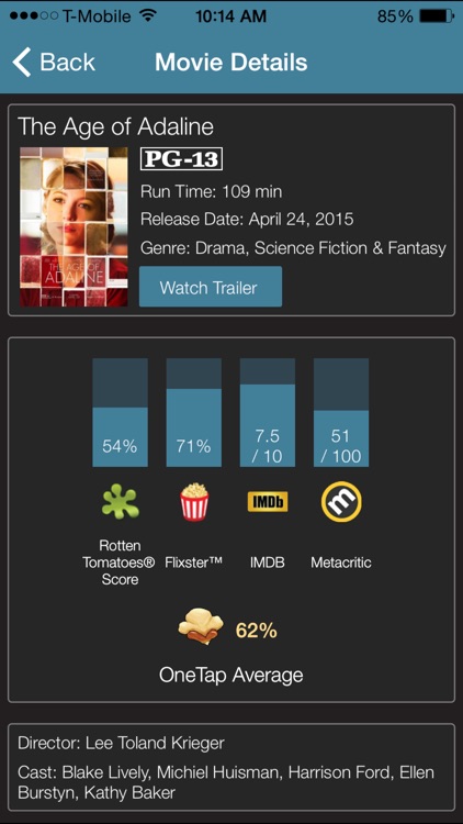 Movies by OneTap - Listings, Trailers & Tickets