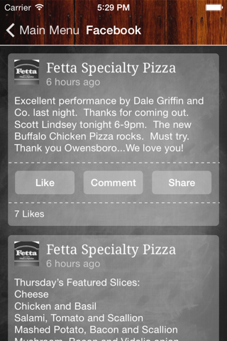 Fetta Specialty Pizza & Spirits screenshot 4