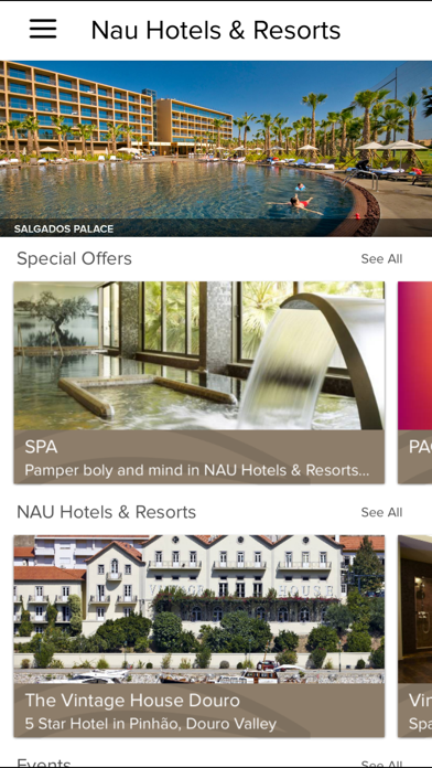 Screenshot 1 of NAU Hotels & Resorts App