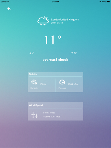 Screenshot #5 pour Excel Weather Forecast