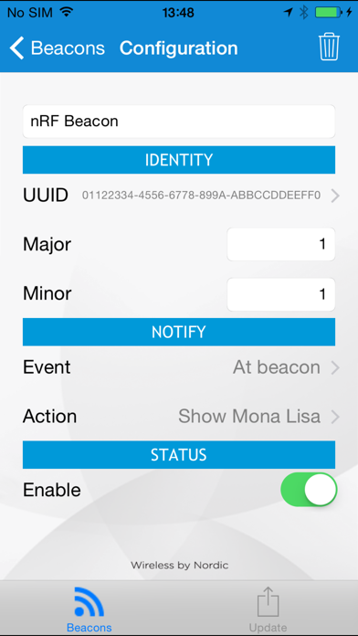 Screenshot #2 pour nRF Beacons