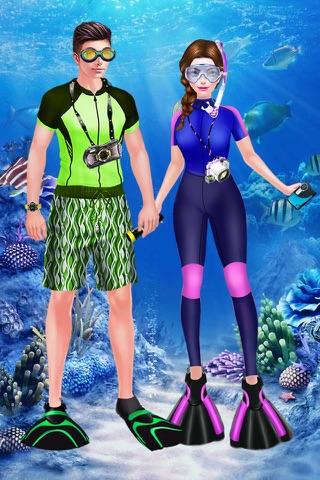 Diver Girl's Sweet Ocean Date - Teen Love Story screenshot 2