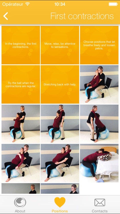 Birth - Soothing positions