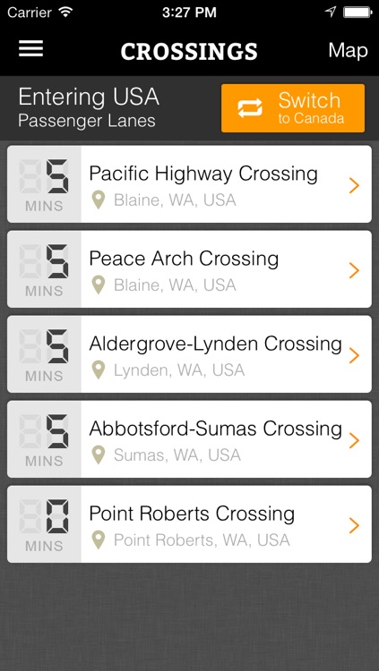 Mr. Border - Border Wait Times