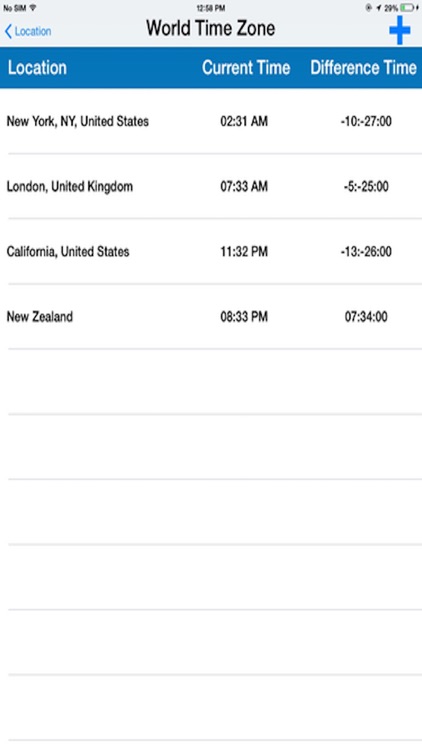 World Time Zone for a cities around the world screenshot-3