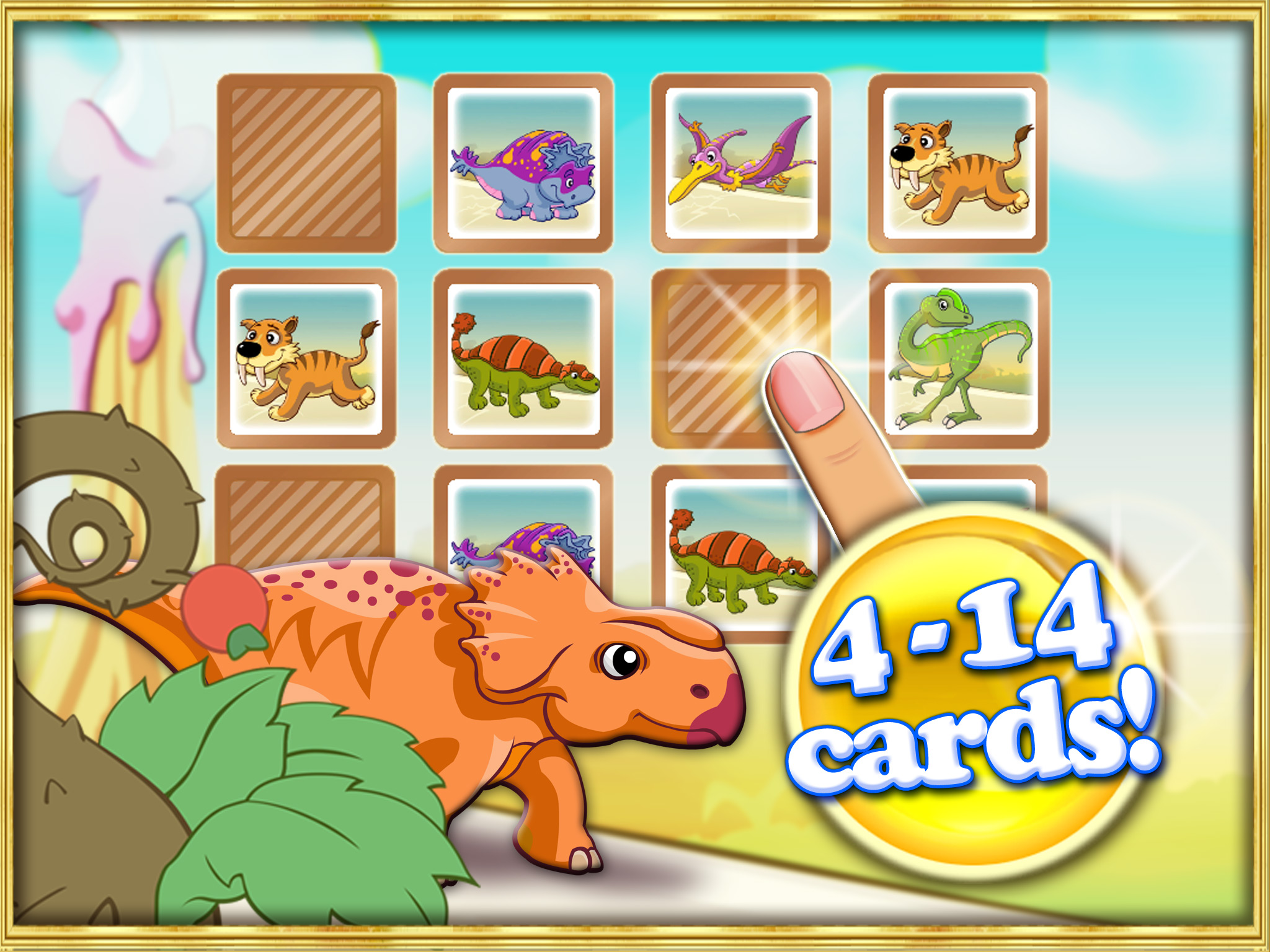 Jurassic dinosaur world pairs puzzle for toddlers and kids screenshot 10