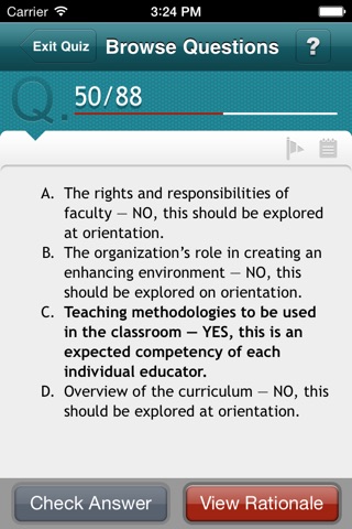 Certified Nurse Educator Q&A Review screenshot 4